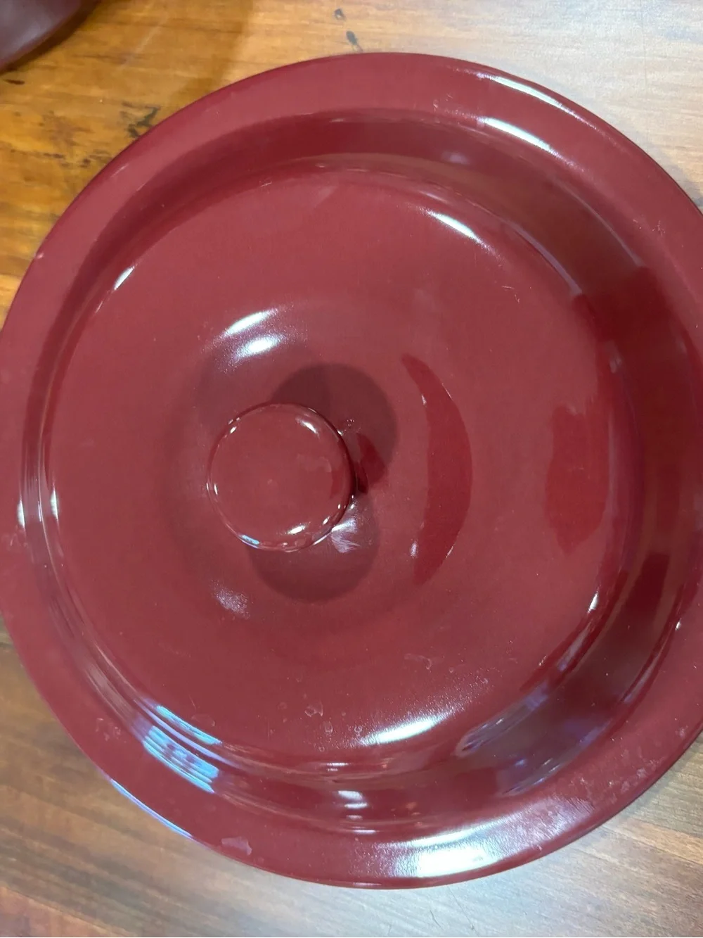 Pampered Chef Cranberry Round Covered Baker 6 Cup Stoneware Casserole Dish NEW
